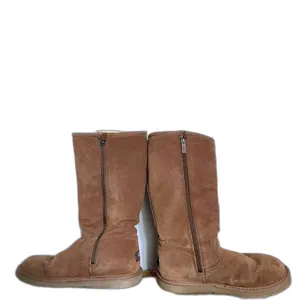 Ugg Chestnut Brown Zip-Up Tall Sheepskin Shearling Boots, Size 7 thumbnail 4