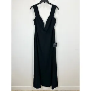 Lulus Daring Elegance Black Sleeveless Mermaid Maxi Dress Formal Evening XL NWT thumbnail 5