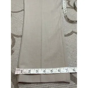 NWT Uniqlo Smart Brushed Herringbone Ankle Trousers Natural Size 30, MSRP $50 thumbnail 7
