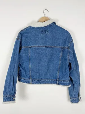 Forever 21 denim sherpa jacket thumbnail 5