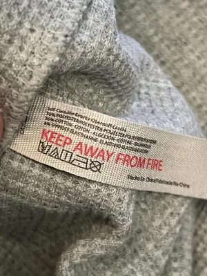Free People Shirt Womens Small Gray Waffle Knit Crew Neck Long Sleeve Top thumbnail 7
