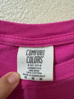 Comfort Colors "Texaholic" Pink Graphic Tee - Size M thumbnail 7