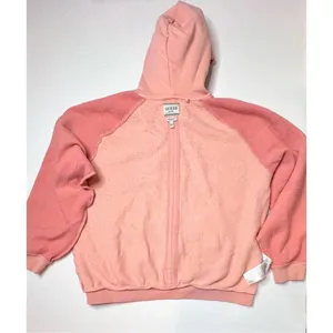 Guess Heavyweight‎ Hooded Sweatshirt Hoodie Unisex Retails $118 Peach Colorblock thumbnail 11