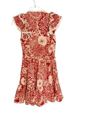 Pinch Cotton Maren Retro Floral Dress with Tie Neck Size S thumbnail 5