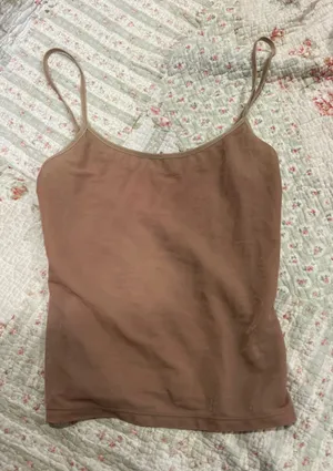 Calvin Klein Dusty Rose beige Spaghetti Strap Tank Top thumbnail 1
