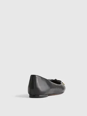 Madewell The Hester Flat in True Black Size 8 thumbnail 3