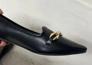 Report Black Loafers with Gold Chain Detail thumbnail 7