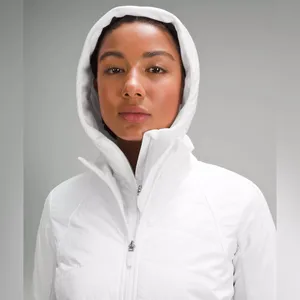 Lululemon Another Mile Puffer Hooded Jacket White Size 4 NWT thumbnail 5