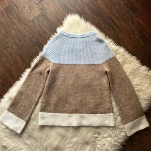 Ann Taylor Colorblock Flare Sleeve Sweater thumbnail 4