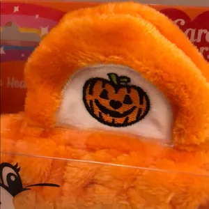 Care Bears nwt Orange Fuzzy spa Headband with Pumpkin trick or sweet bear thumbnail 2