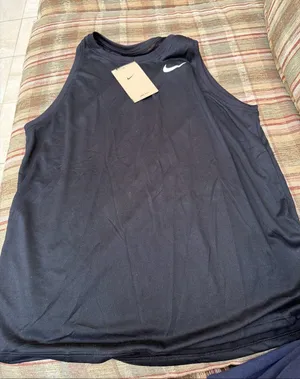 Nike Black Athletic Dri-FIT Shirt with White Swoosh thumbnail 1