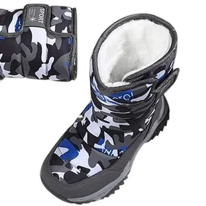 BRAND NEW ~ Camouflage Blue & Gray Camo Winter Snow Boots ~ Women's Size 8 thumbnail 3