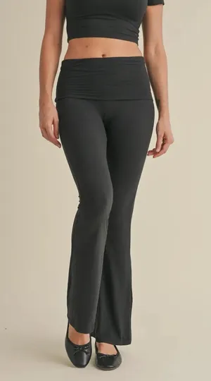 Kimberly Black Fold Over Flared Bottoms thumbnail 1