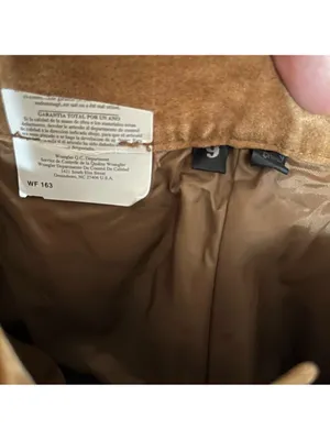 Vintage Wrangler Leather Pants Caramel Brown Jeans Slacks Cottagecore Western thumbnail 9