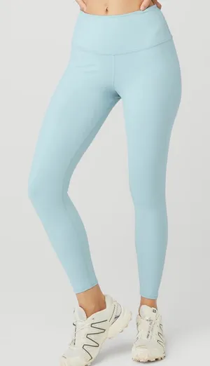 Alo Yoga Airbrush Winter Warm‎ High-Waist Nocturne Legging - Chalk Blue Size M thumbnail 1