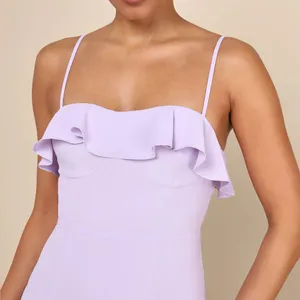 LULU’S Lively Evenings Lavender Sleeveless Tiered Maxi Dress thumbnail 3
