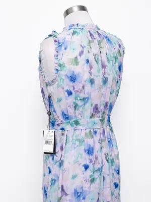Adrianna Papell -‎ Watercolor Chiffon Print Dress thumbnail 10
