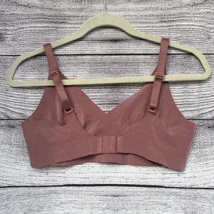 PINK Victoria’s Secret mauve pink seamless unlined bralette size large thumbnail 3