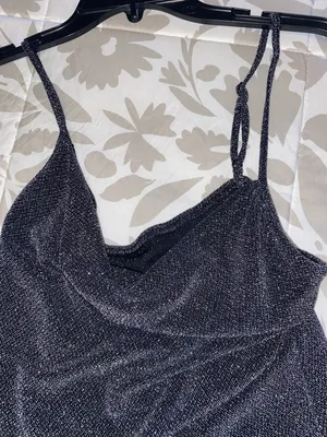 SheIn Sparkly Black Dress thumbnail 2