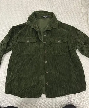 Velvet Heart Army Green Corduroy Jacket thumbnail 1