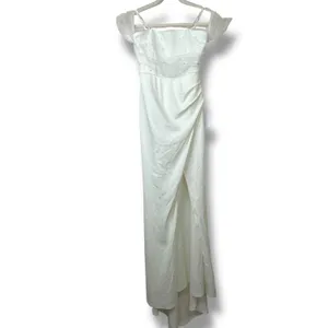 NEW Lulus Luxe Bridal Profound Glamour Pearl Off-the-Shoulder Wedding Dress thumbnail 5