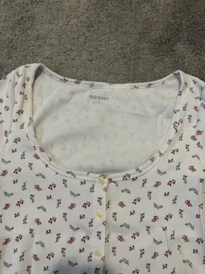 Old Navy Floral Henley Tee thumbnail 2