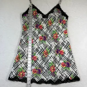 Vintage Victorias‎ Secret Gold Label Floral Lace Trim Slip Dress Womens Small thumbnail 4