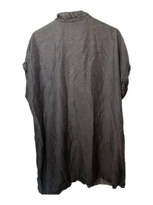 Zilcremo Black Denim Short Sleeve Shirt Dress thumbnail 2