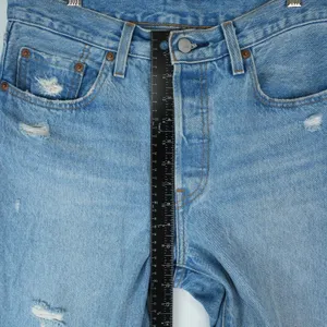 Levis 501 Jeans Womens 28x26 (30x25)‎ Ankle Crop Distressed Denim High Rise Mom thumbnail 13