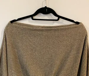 We The Free boat neck top Small Boat Neck Waffle Knit thumbnail 4