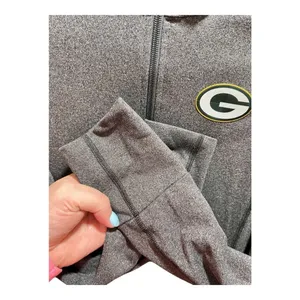 Women's XS Green Bay Packers Cutter & Buck CB DryTec Jacket Gray thumbnail 6