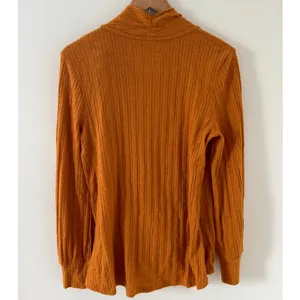 Anthropologie Maeve Surplice Ribbed Sweater Gold Medium‎ EUC thumbnail 3