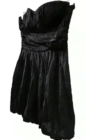 White House Black Market Women's Strapless Black Cocktail Dress‎ S thumbnail 1