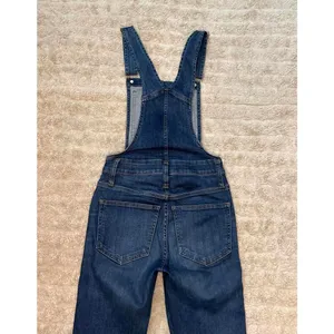 Madewell classic medium wash skinny frayed hem denim overalls Size XXS thumbnail 11