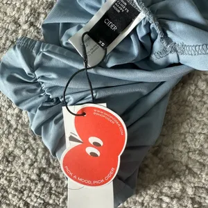 NWT Cider Ruched Strapless Top thumbnail 4