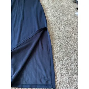 GRECERELLE Navy Blue Sleeveless Maxi Dress Side Slit Crew Neck Small thumbnail 4