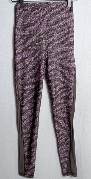 Offline By Aerie High Rise Real Me Pink Brown Leopard Print 7/8 Leggings Size S thumbnail 1