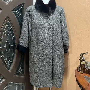 Real clothes sanyo carat alpaca coat thumbnail 3