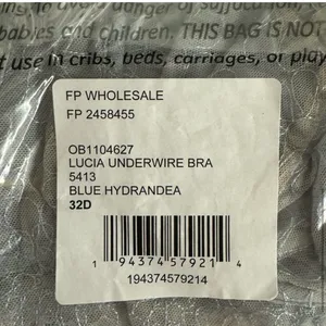 Size 32D Lucia Lace Convertible Underwire Lightly Lined Bra Blue NEW thumbnail 4