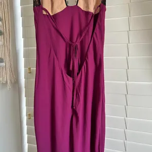 White Fox wine Burgundy Lace Halter Maxi Gown Open Back Formal Dress xl thumbnail 3