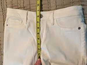 Abercrombie & Fitch Harper Low Rise Super Skinny Denim Jeans 26 White Stretch thumbnail 6