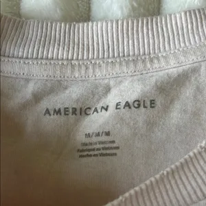 American Eagle Embroidered Flowers Tee Shirt thumbnail 4