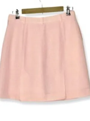 Astra Classic Pink Double Slit High Waist Mini Skirt Sz 8 thumbnail 2