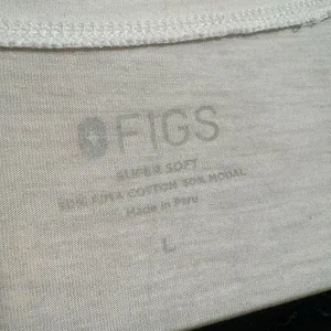 FIGS I am a nurse White Black Graphic Long Sleeve Underscrub Shirt Large NWT thumbnail 4