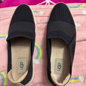UGG Women's Black Knit Loafers thumbnail 1