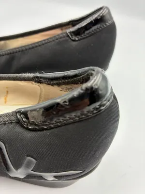 Anne Klein Sport Wisher Womens Black Fabric Wedge Shoes 7.5 Slip-On Cushioned thumbnail 4