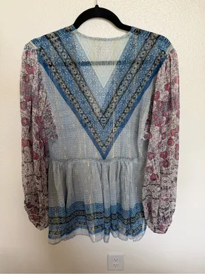 Free People Aliyah Printed Tunic XS thumbnail 7