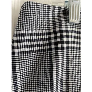 J Crew Glen Plaid Mini Skirt Womens Size‎ 10 Black Dark Academia Preppy Office thumbnail 2