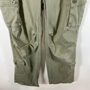 Wild Fable Womens Olive Green Cargo Pants High Rise Straight Leg Size S‎ Grunge thumbnail 3