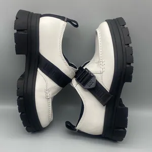 UGG Ashton Platform White Leather Lug Sole Women's Loafers Shoes - Size: 6.5 thumbnail 10